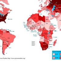 World map by prison population