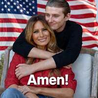 Barron gropes mom, MAGA approves