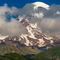 Gergeti Trinity Church & Mt. Kazbegi by Vladimir S.