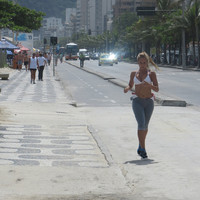 Running on Praia de Ipanema