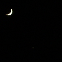Venus & Jupiter (Earths Moon) from N. America