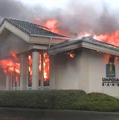 Umpqua Bank burned down today