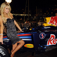 Paris Hilton shagging a Red Bull F1 car