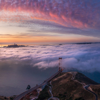 Golden Gate Bridge Sunset by Ryan Fitzsimons