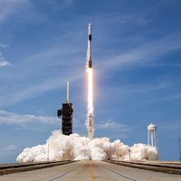 SpaceX Falcon9 takes off with crew for first time