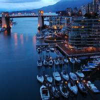 False Creek and the Burrard Bridge in Vancouver