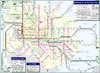 Full Melbourne, Australia rail transport map (train & tram)