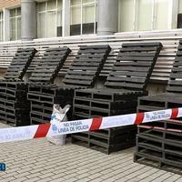 Shipping pallets made from compressed cocaine