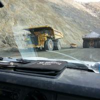 Australian mining trucks vs bus size comparison