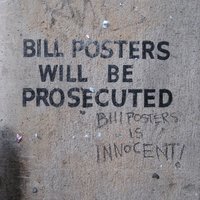 Bill Posters is innocent!