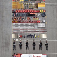 Contents of a fire truck