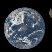 The dark side of the Moon (oh and the Earth)
