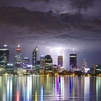 Lightning over Perth