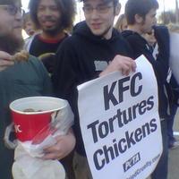 i like to eat while protesting