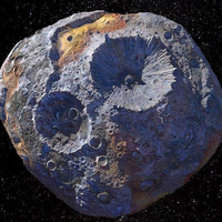 16 Psyche asteroid. Value: 700 000 000 000 000 000 000 000 000 000 000 dollars.