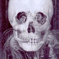 Illusion: A skull? Or two people?