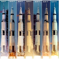 Saturn V launches