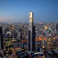 Melbourne by night (Eurkea Tower)