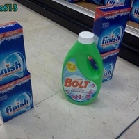 Bolt at the Finish line