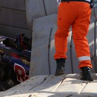 Carlos Sainz in massive F1 practise crash, Sochi, Russia
