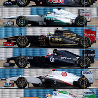 Comparison of F1 wheel bases