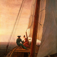 Caspar David Friedrich - On Board a Sailing Ship