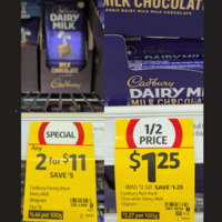WTAF Cadbury 180gm block $8?!
