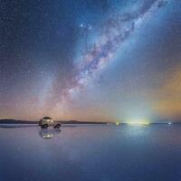 Milky Way shot at the Salar De Uyuni Salt Flat