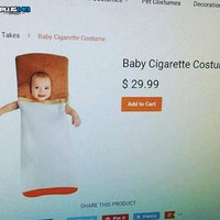 Baby cigarette costume bargain!