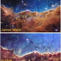 Hubble vs JWST resolution 