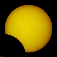 Double Eclipse Photographed, Sun, Moon, and ISS
