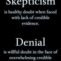 I was born a skeptic