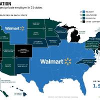 Largest employers in each state