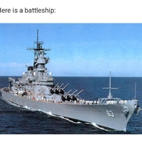 Here is a battleship 