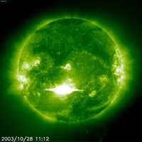Recent Solar flare from the sun