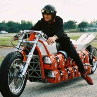 Bike with 24 chainsaw engines