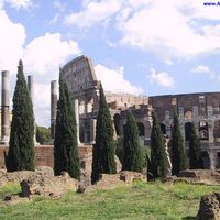 Coliseum from Palatine Hill - Rome ITALY