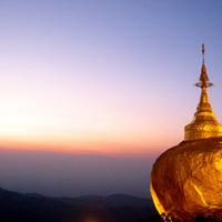 Golden boulder Paya of Kyaiktiyo Burma