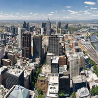 Panoramic image of Melbourne, Australia