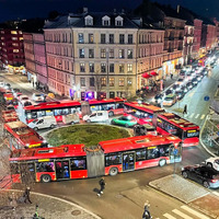 Four buses get stuck in Oslo