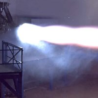 SpaceX first firing of the Raptor interplanetary transport engine