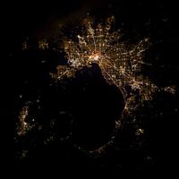 Melbourne from the International Space Station