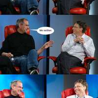 Steve Jobs and Bill Gates Reminiscing about the Past