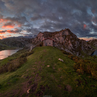 Dawn Over the Twin Lakes by Álvaro Lamas