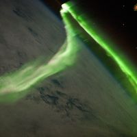 Aurora Australis as seen from space