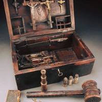 Vampire killing kit that was carried by a European traveller