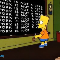 Pork is not a verb