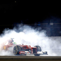 Felipe Massa (Ferrari) tries to do a U-turn, Abu Dhabi Grand Prix
