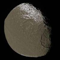 Lapetus - Saturn Moon with 60,000 feet ridge.