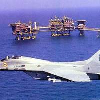 Indian Airforce Mig-29 in the Arabian Sea